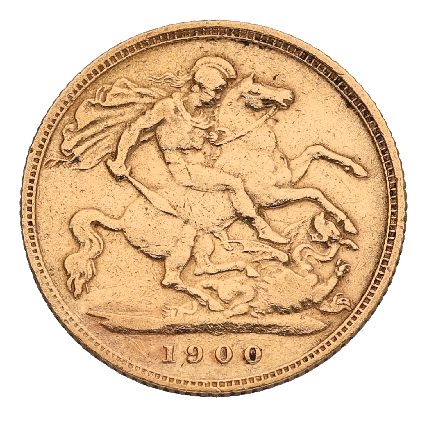 22ct Gold Queen Victoria Half Sovereign Coin 1900 – H&T