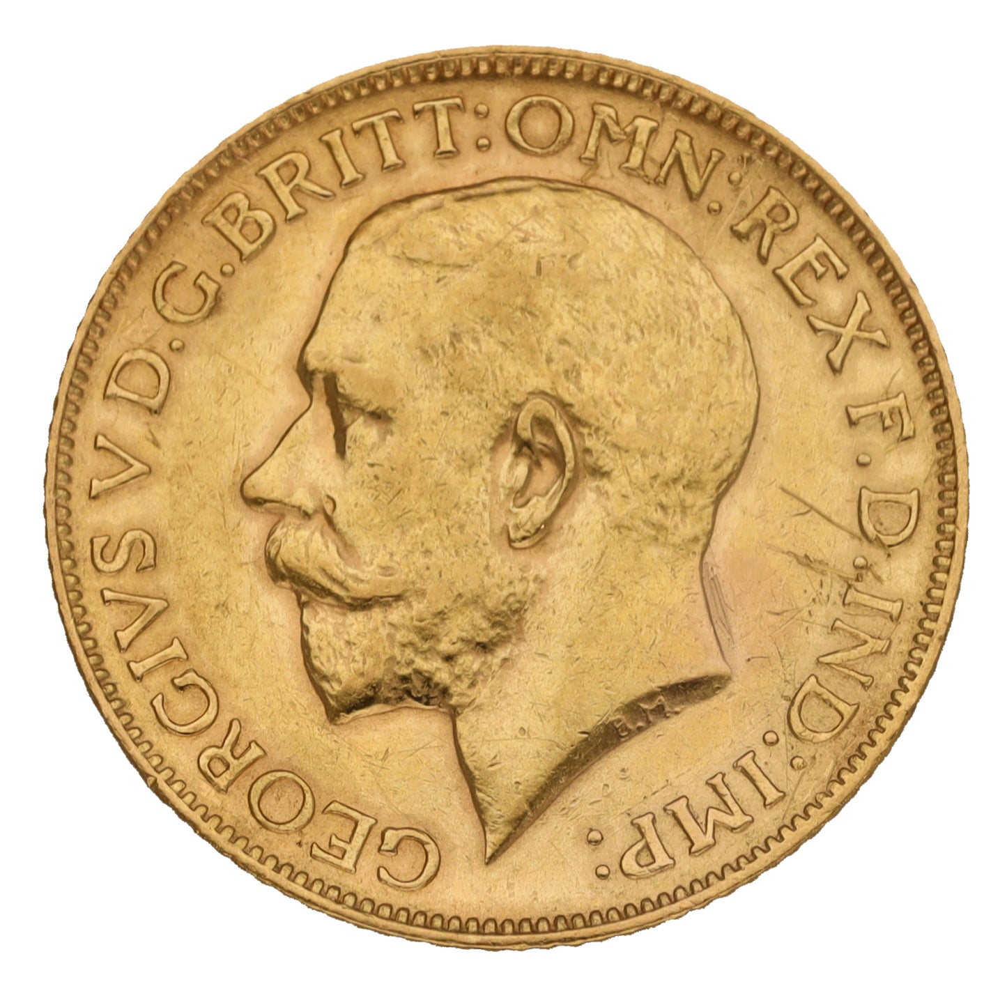 22ct Gold King George V Full Sovereign Coin 1913