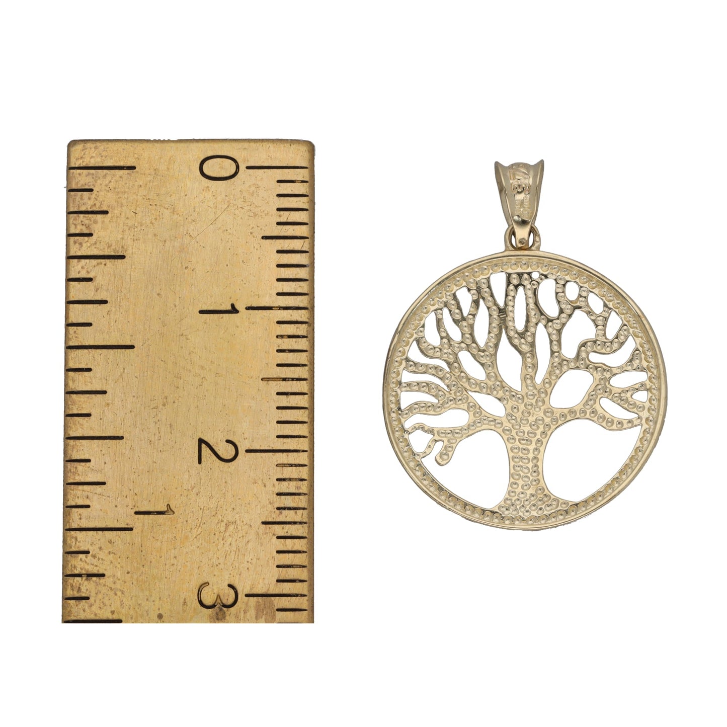 9ct Bi-Colour Gold Tree Of Life Pendant