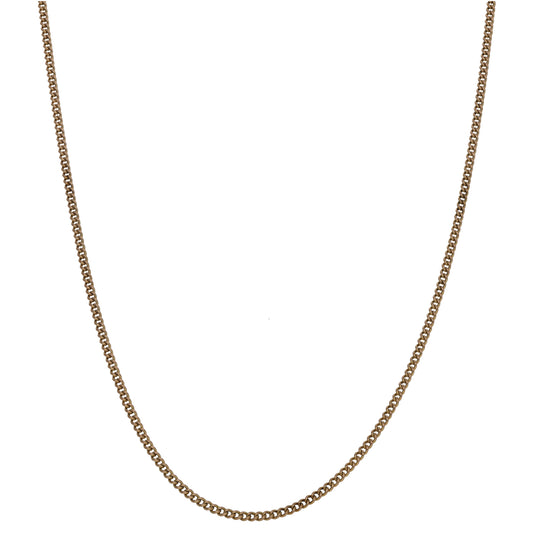 9ct Gold Curb Chain 16"