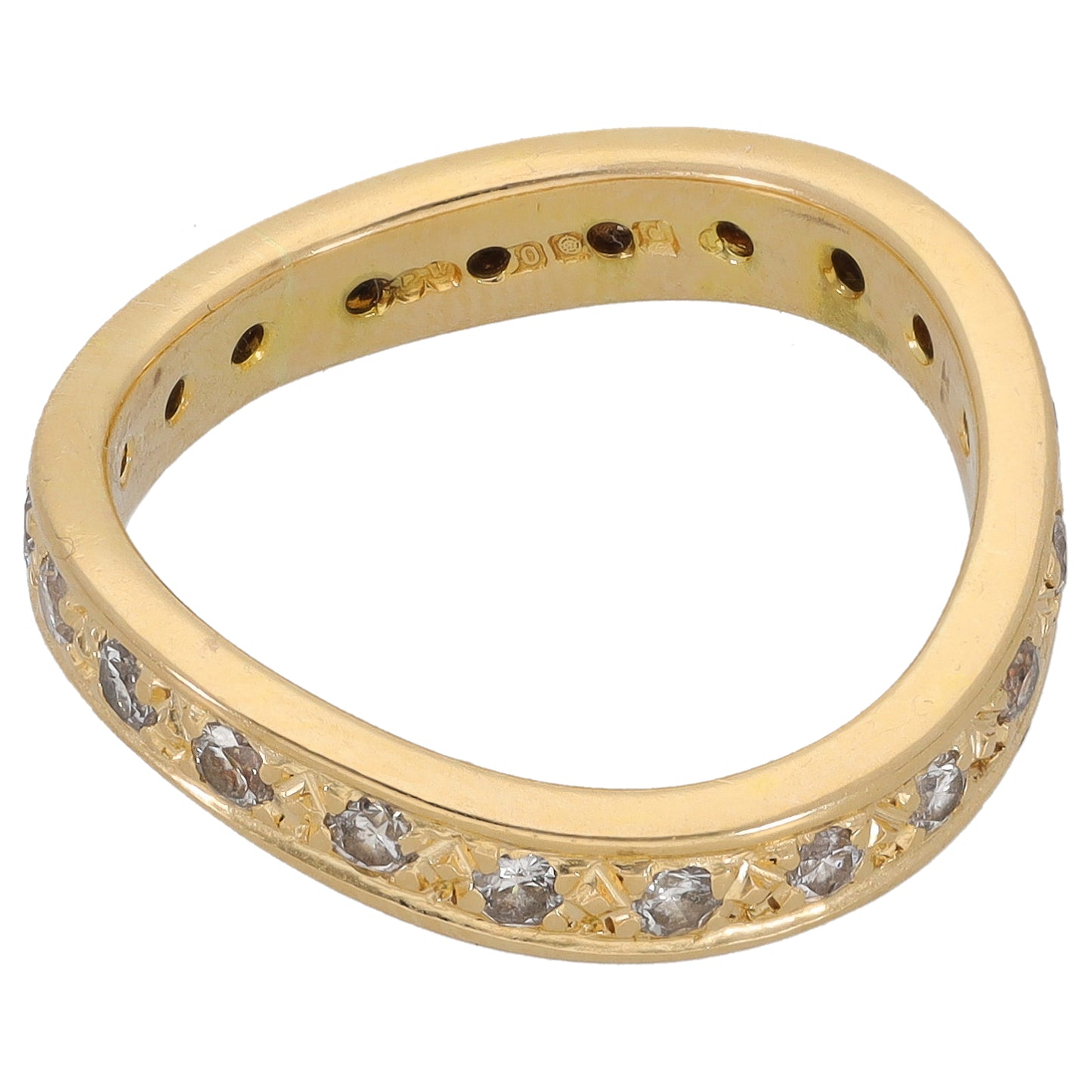 18ct Gold 0.40ct Diamond Alternative Ring Size N