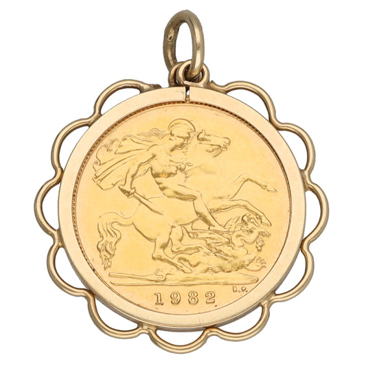 9ct Gold Coin Pendant