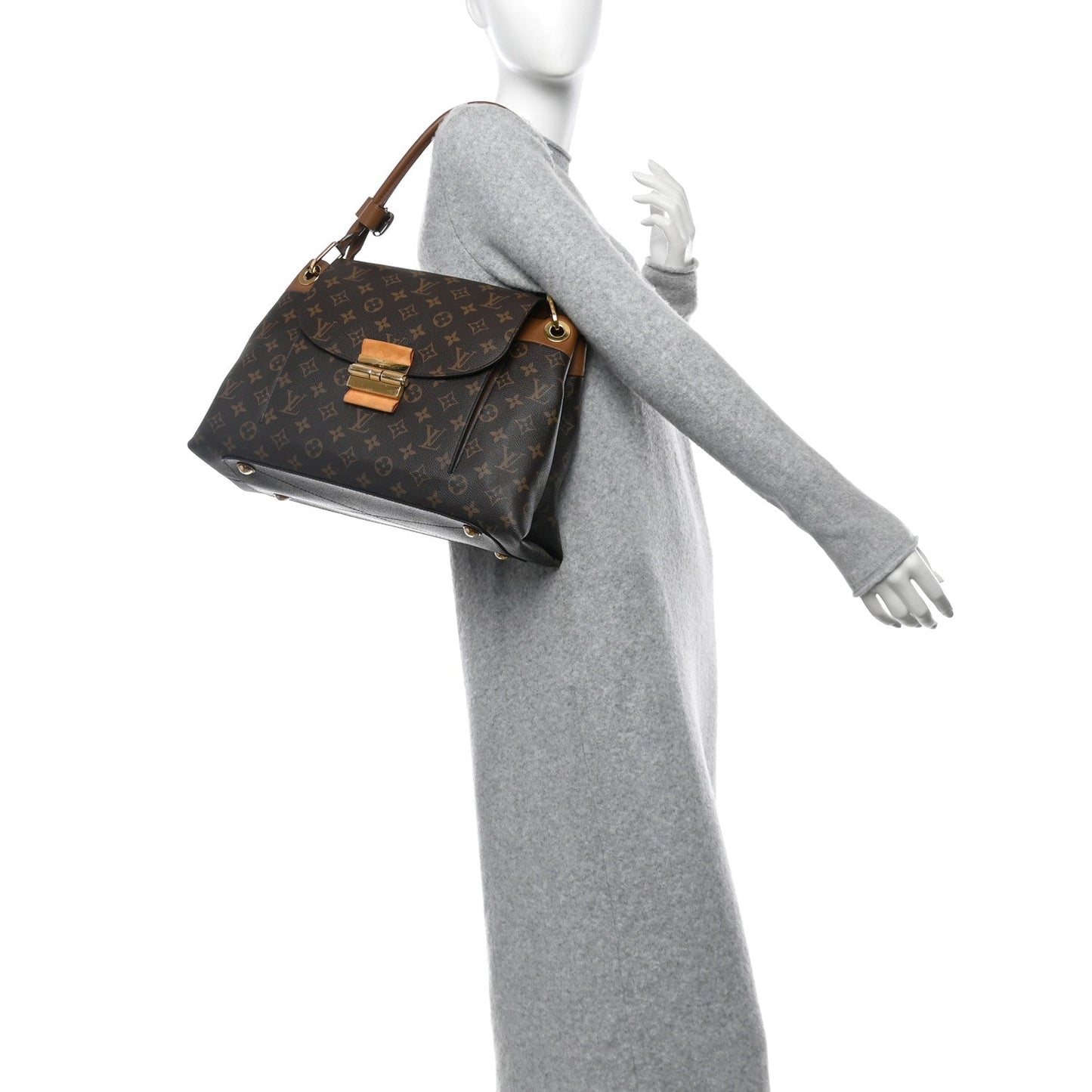 Louis Vuitton Olympe Monogram Coated Canvas Bag - Brown