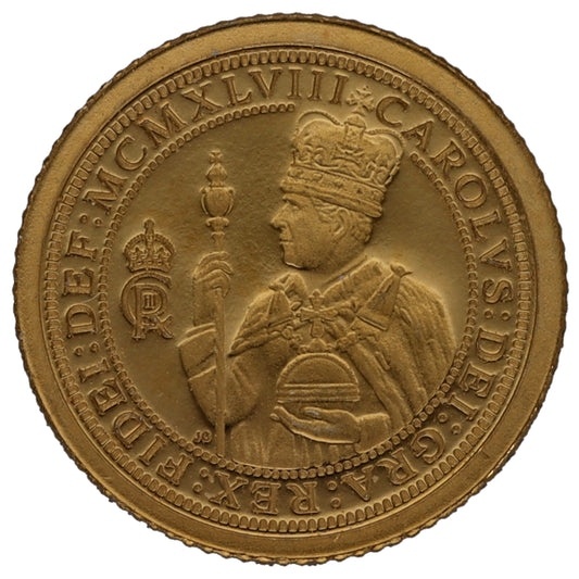 22ct Gold King Charles III Eighth Sovereign Coin 2024