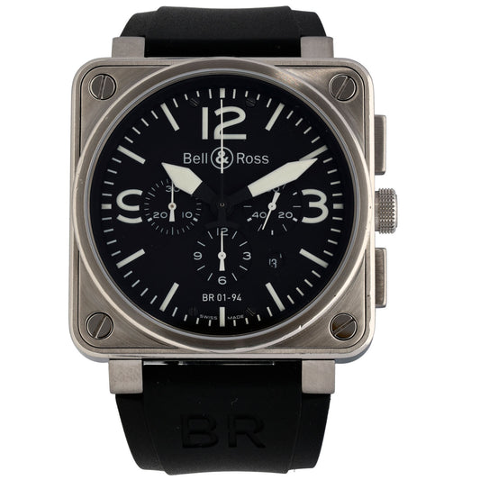 Bell & Ross BR01 BR01-94-S 46mm Stainless Steel Watch