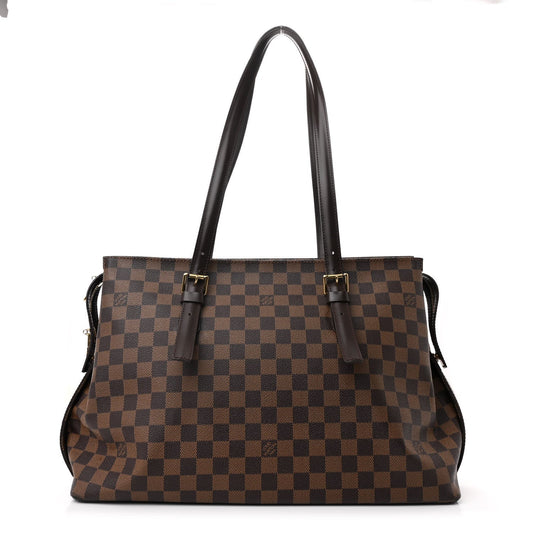 Louis Vuitton Chelsea Damier Ebene Coated Canvas Bag - Brown