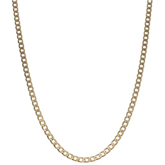 9ct Gold Curb Chain 16"