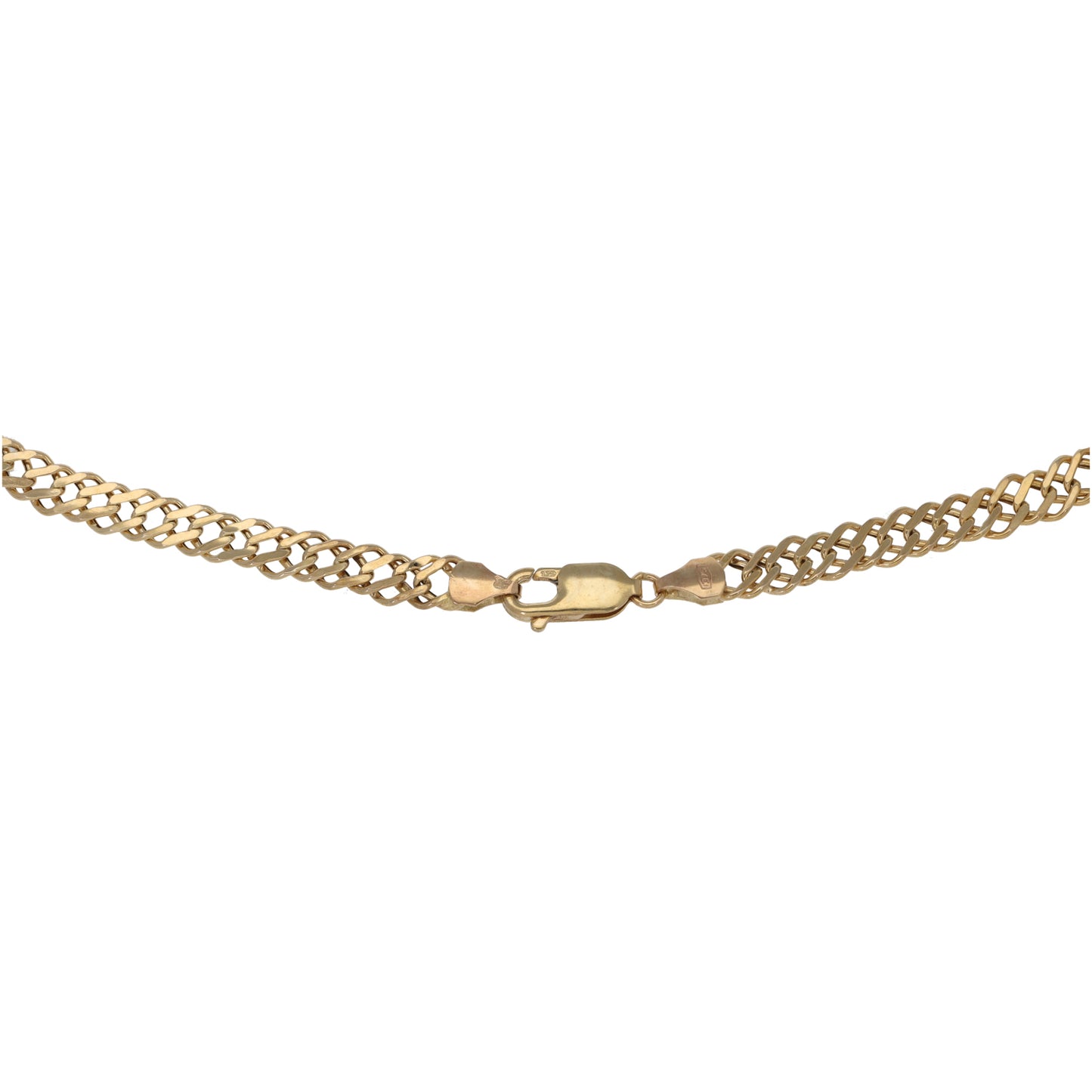 9ct Gold Double Curb Chain 20"