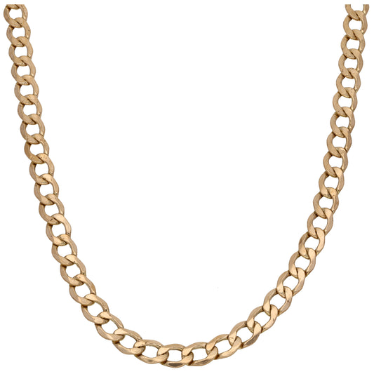 9ct Gold Curb Chain 20"