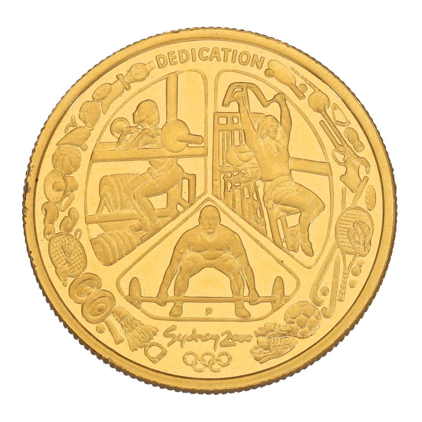 24ct Gold Sydney Olympics 100 Dollars Coin 2000