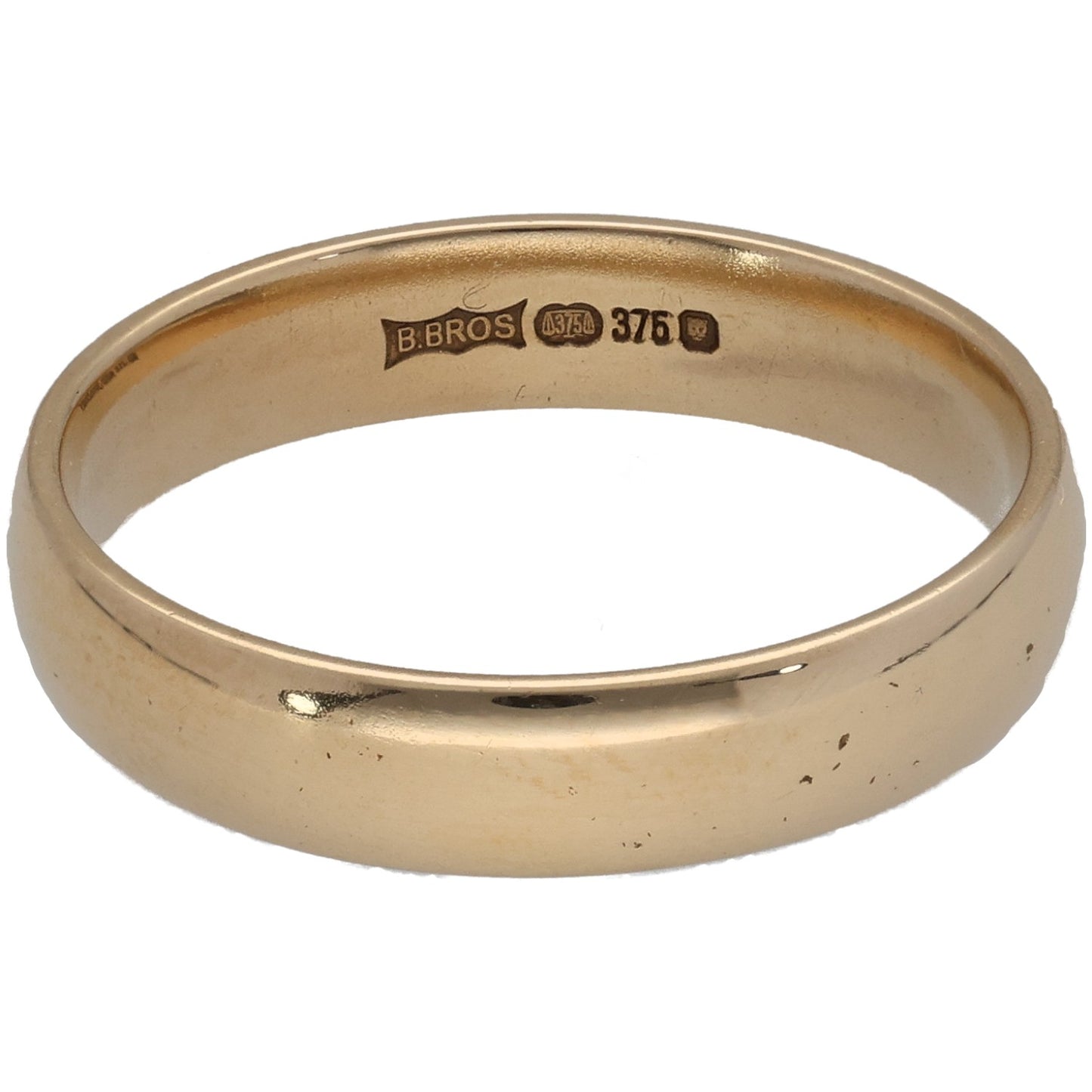 9ct Gold Plain Wedding Ring Size O