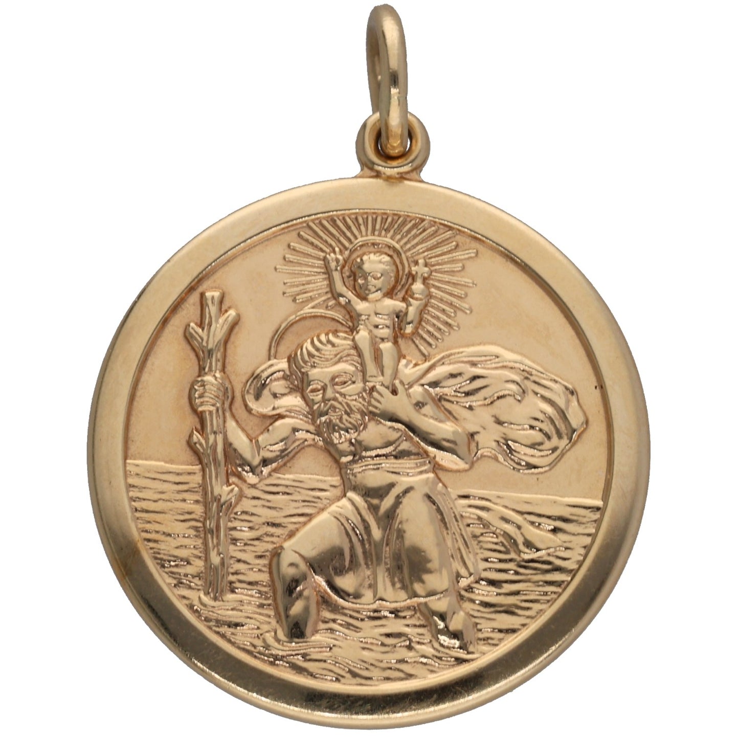 9ct Gold St Christopher Pendant