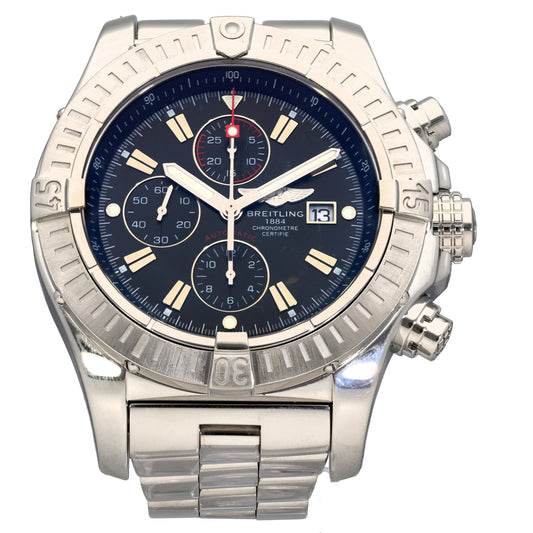 Breitling Super Avenger A13370 48mm Stainless Steel Watch