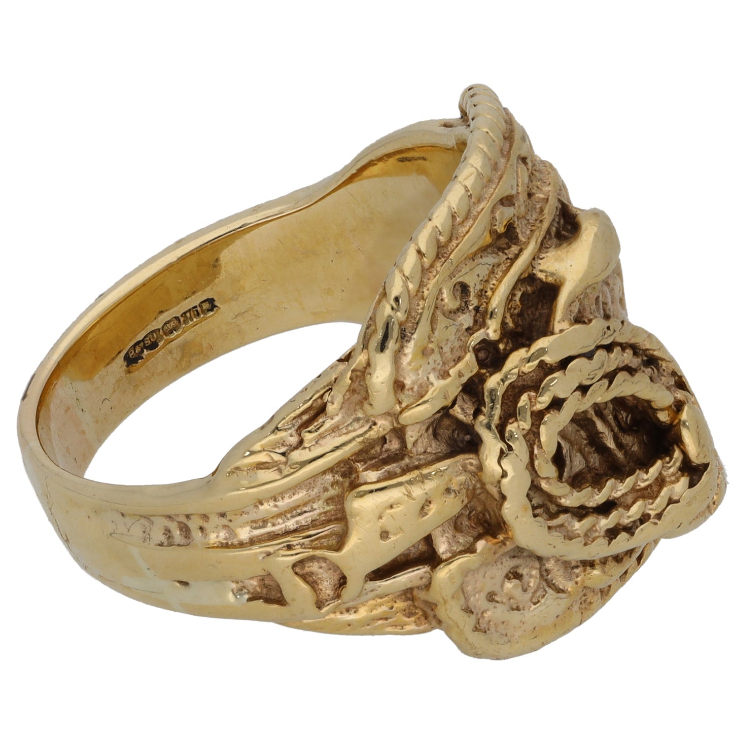 9ct Gold Saddle Ring Size T