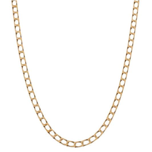 9ct Gold Curb Chain 16"