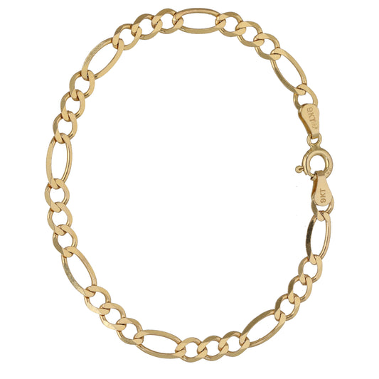 9ct Gold Figaro Bracelet