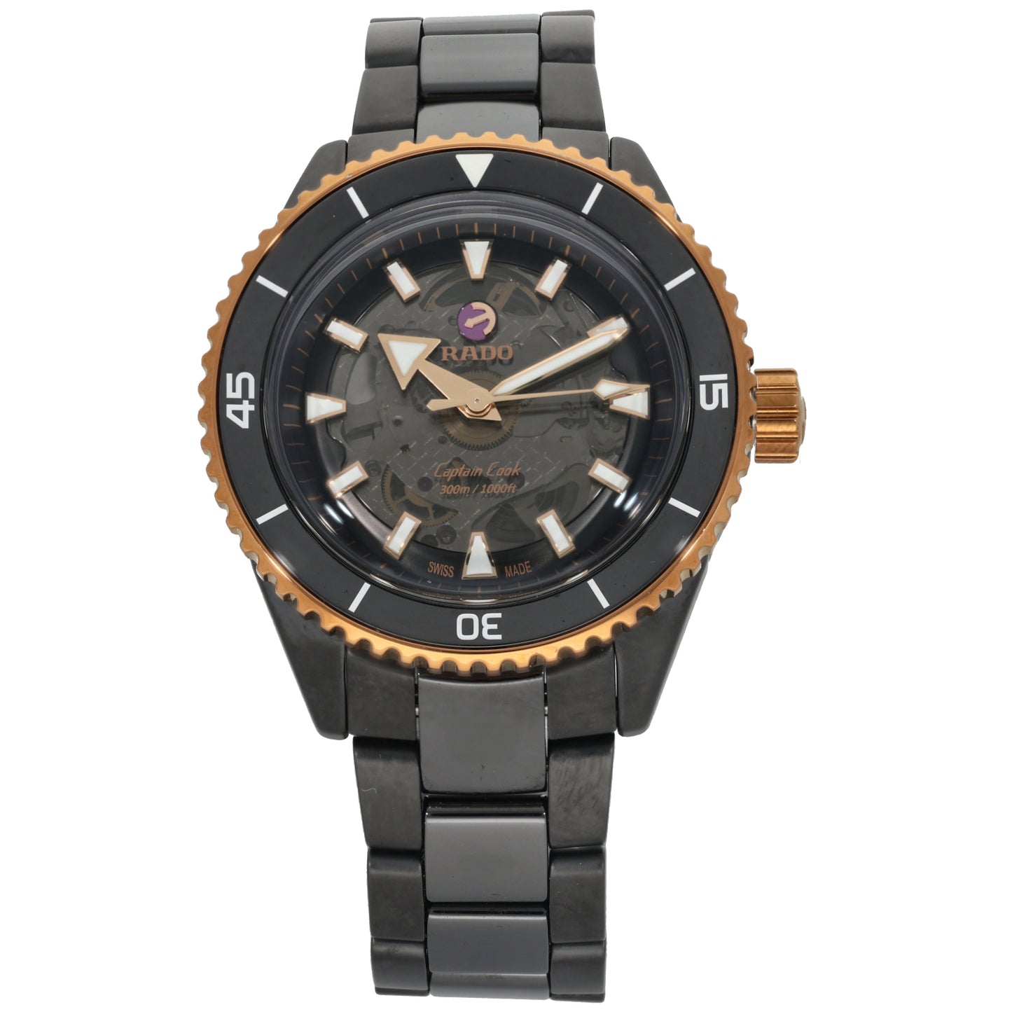 Rado Captain Cook 734.6127.3 43mm Ceramic Watch