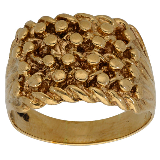 9ct Gold Keeper Ring Size V