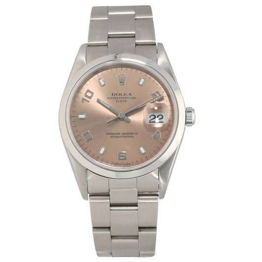 Rolex Date 15200 34mm Stainless Steel Watch
