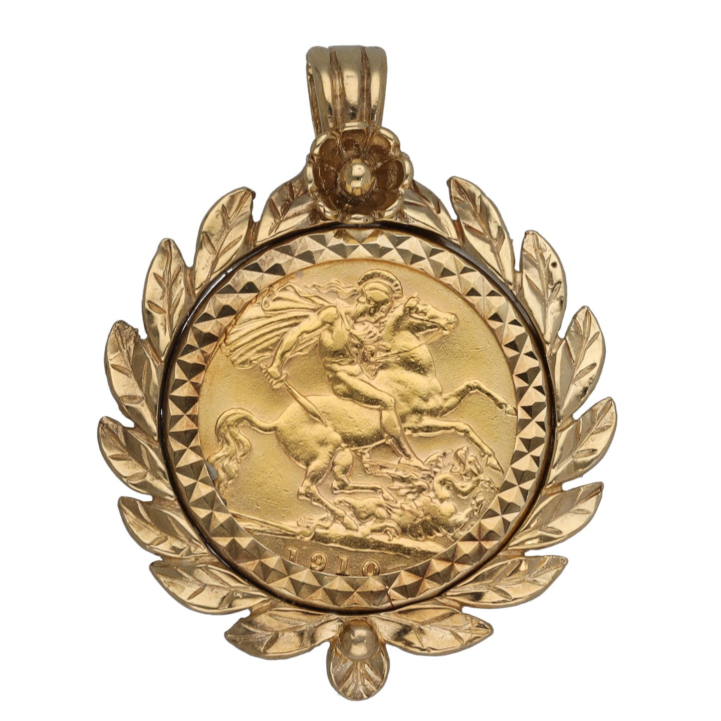 9ct Gold Half Sovereign Coin Pendant