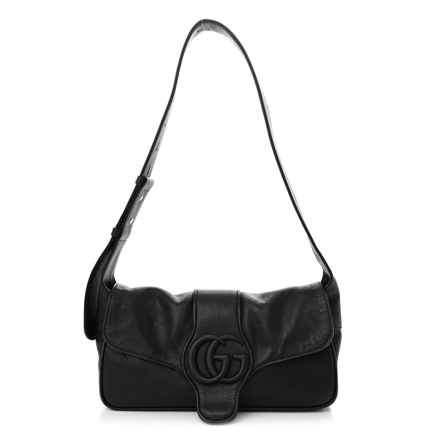 Gucci Aphrodite Small Goatskin Leather Bag - Black