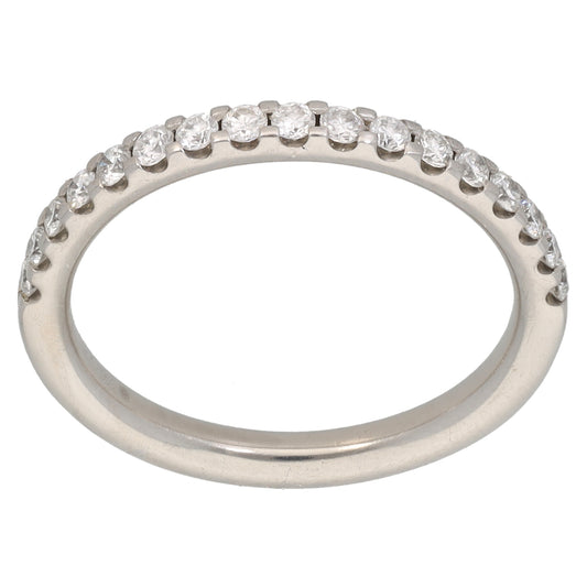 Platinum 0.34ct Diamond Eternity Ring Size M