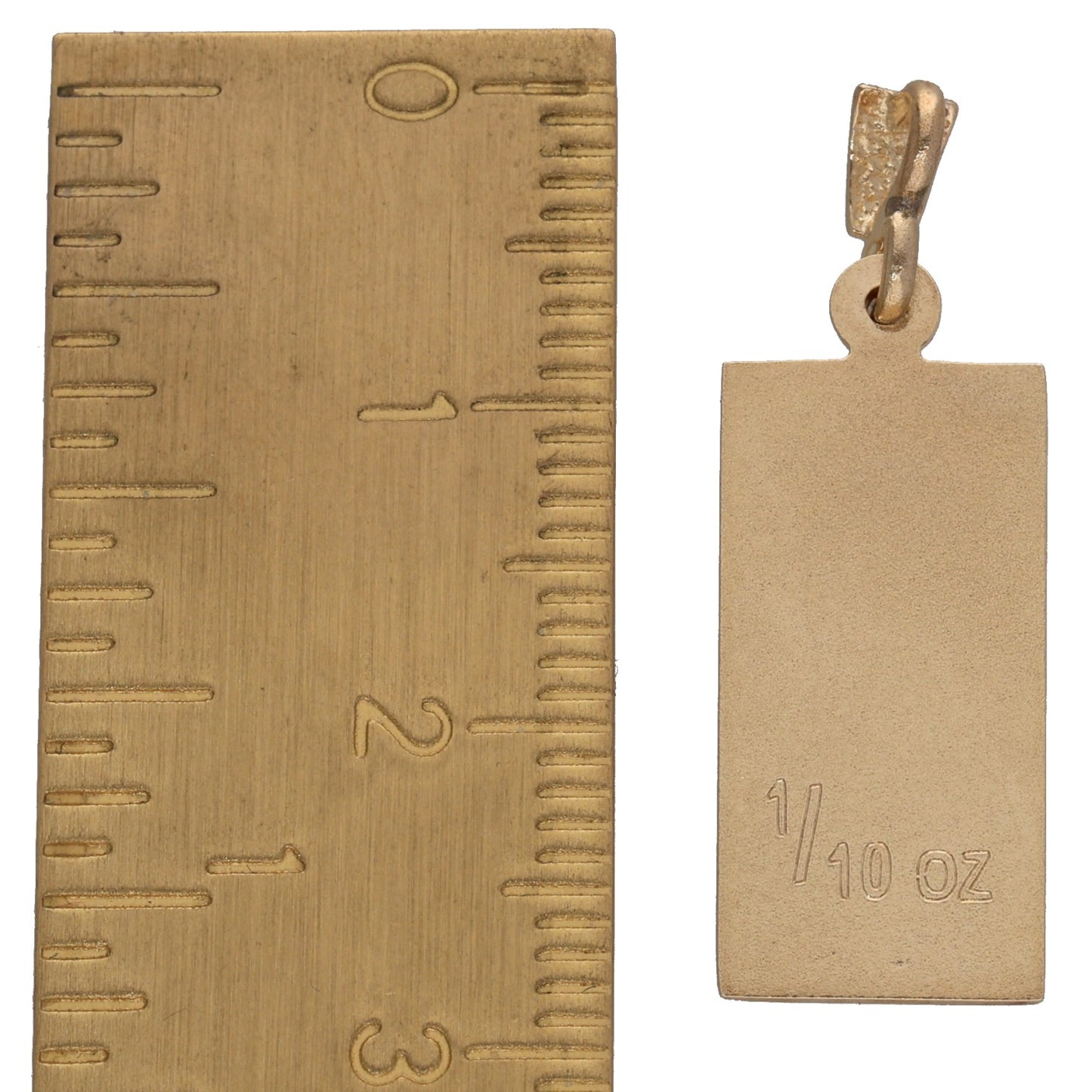 9ct Gold Ingot Pendant