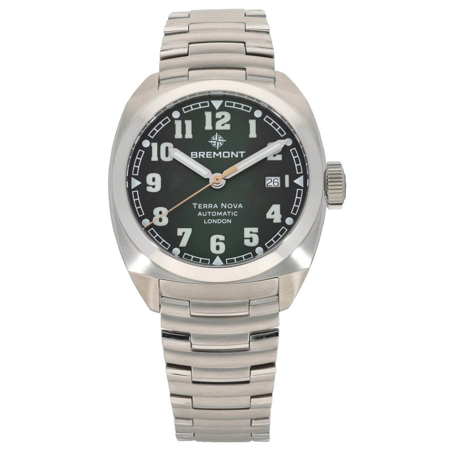Bremont Terra Nova TN40-DT-SS-GN-B 40.5mm Stainless Steel Watch