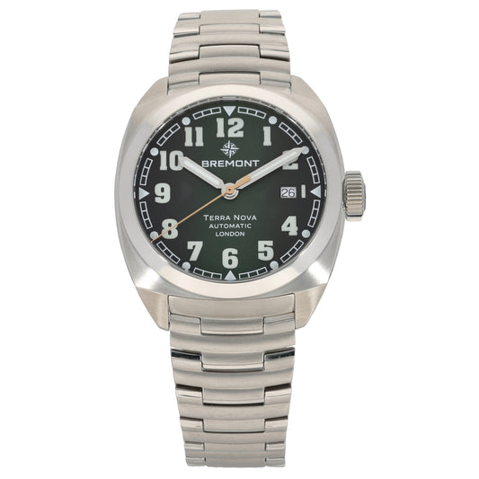 Bremont Terra Nova TN40-DT-SS-GN-B 40.5mm Stainless Steel Watch
