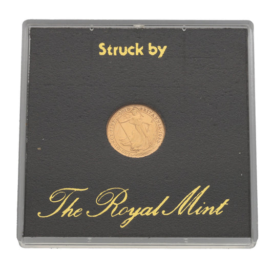 22ct Gold Queen Elizabeth II 1/10 OZ Britannia Coin 1989