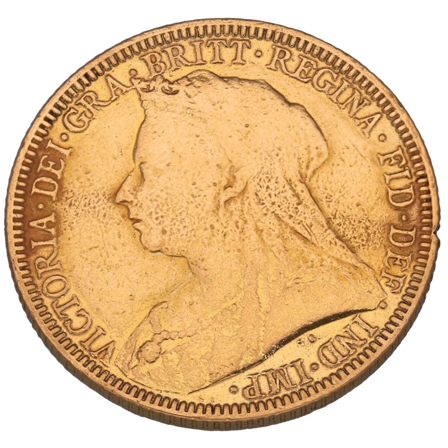 22ct Gold Queen Victoria Full Sovereign Coin 1893