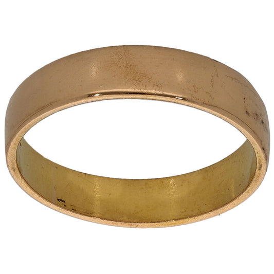 22ct Gold Plain Wedding Ring Size L
