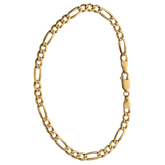 9ct Gold Figaro Bracelet