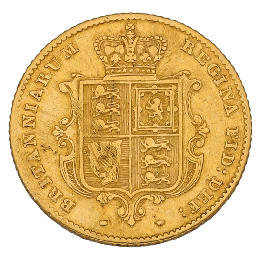 22ct Gold Queen Victoria Half Sovereign Coin 1848