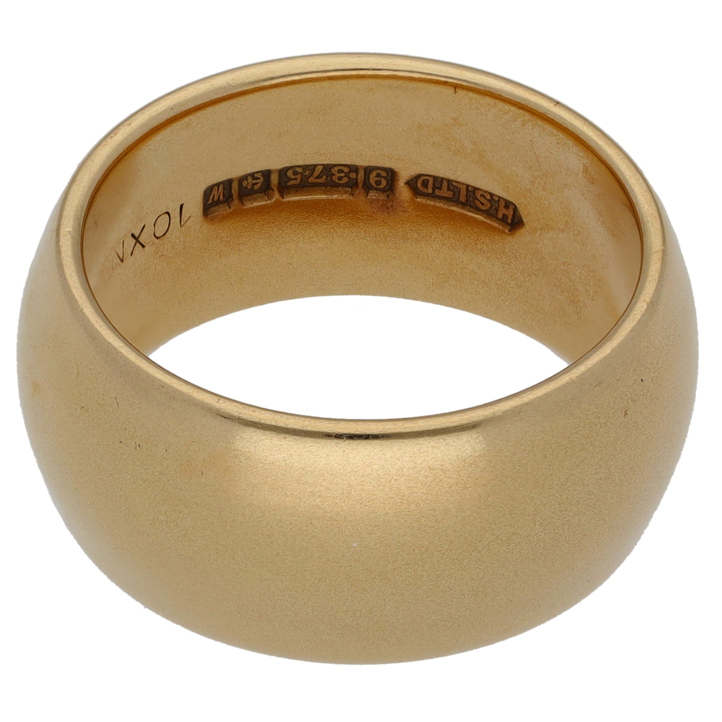 9ct Gold Plain Wedding Ring Size M