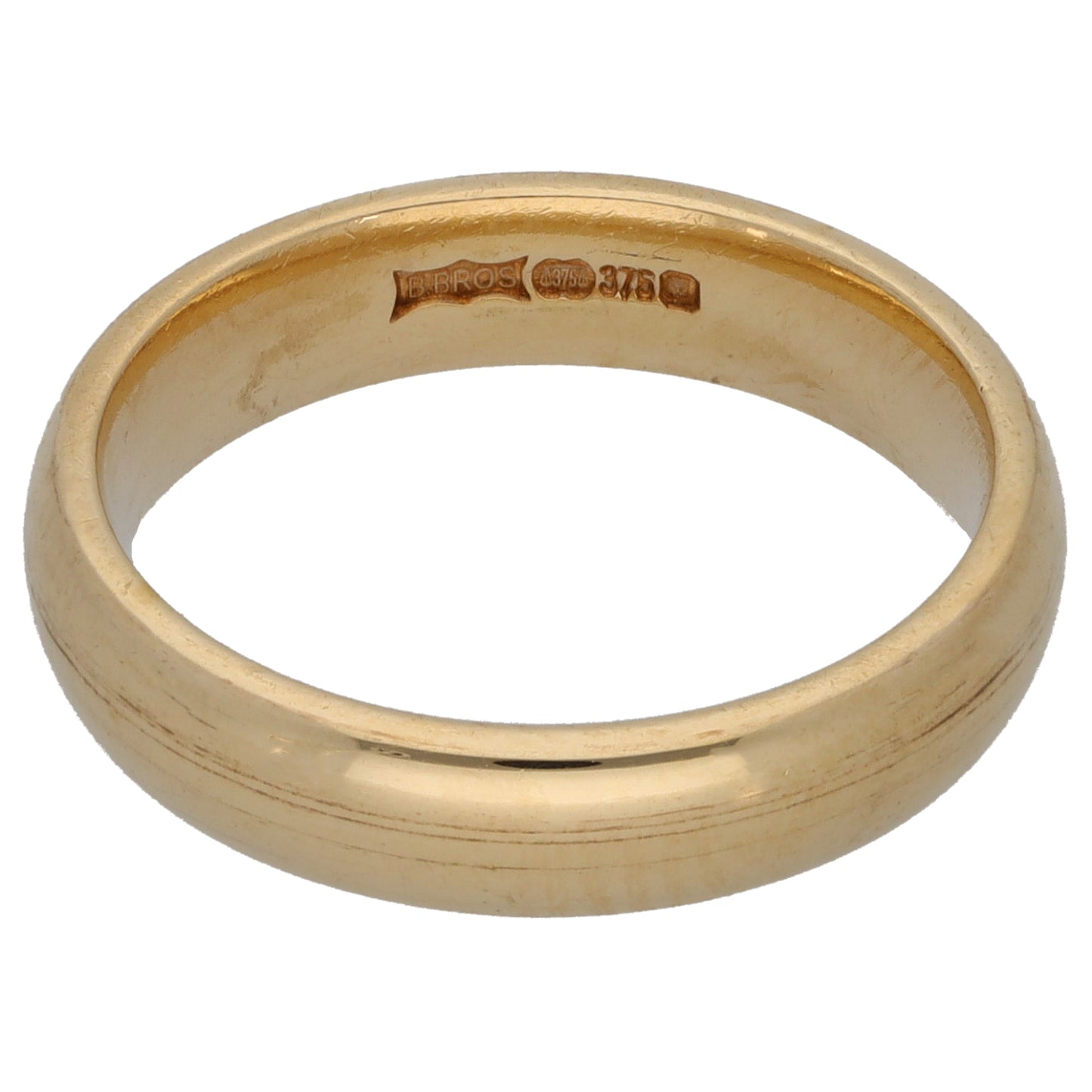 9ct Gold Plain Wedding Ring Size K
