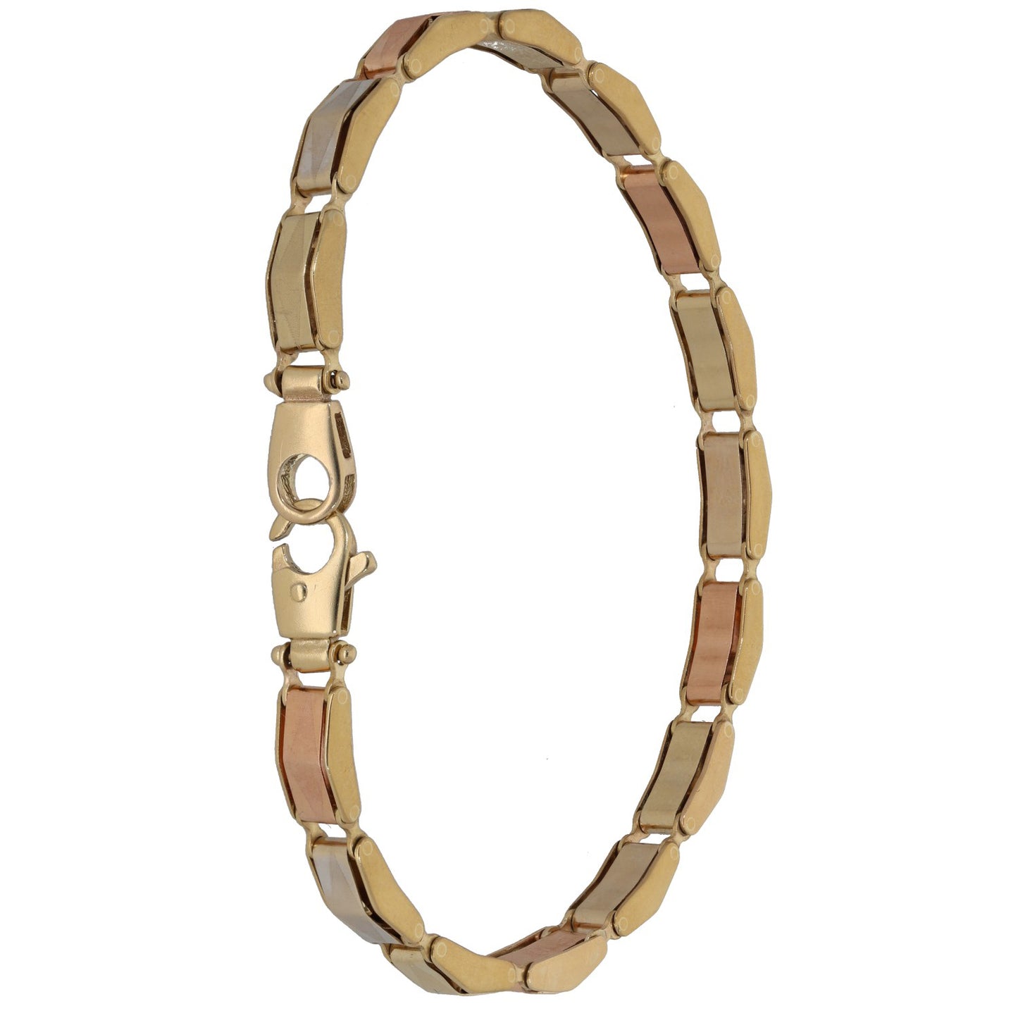 9ct Tricolour Gold Alternative Bracelet