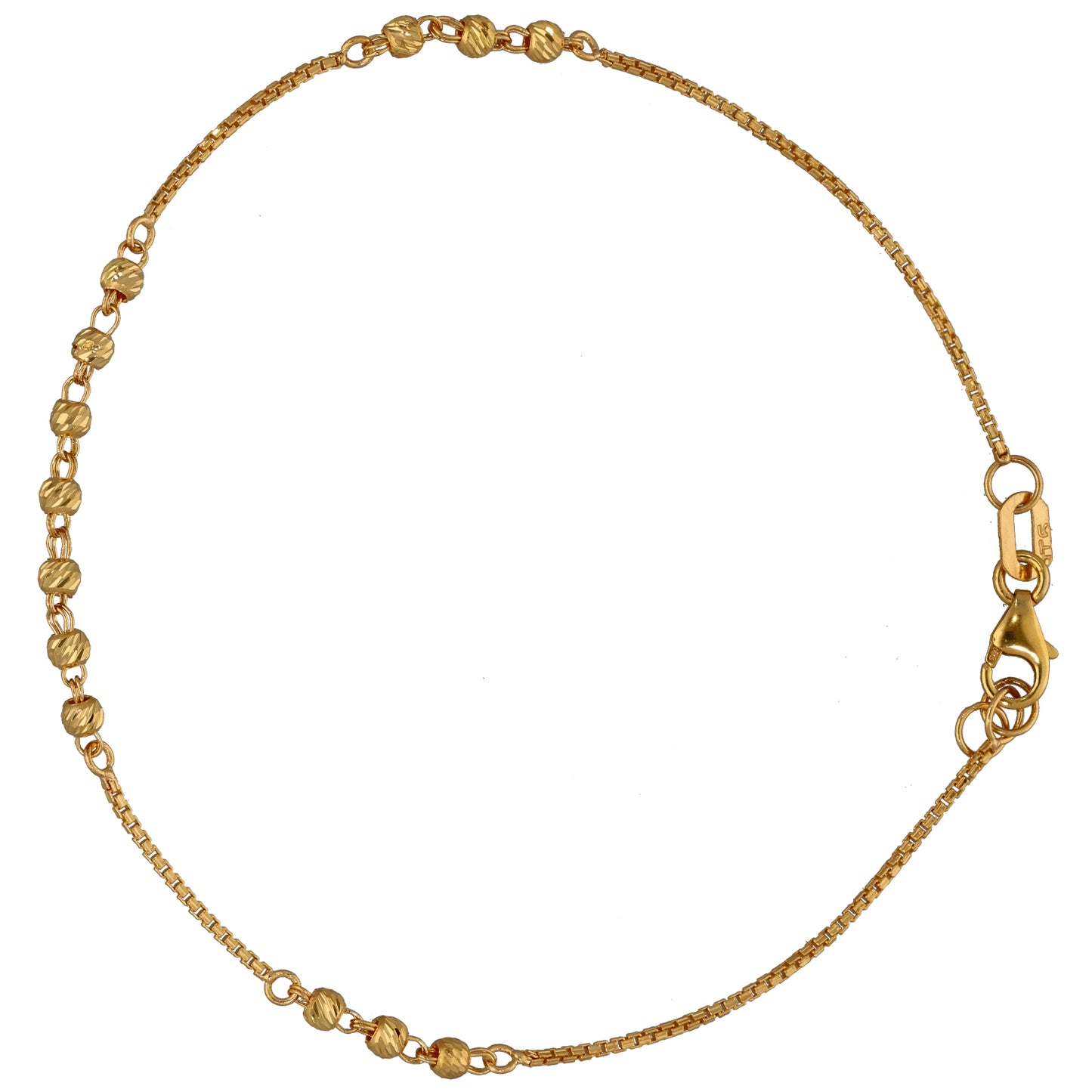 New 22ct Gold Fancy Bead Bracelet
