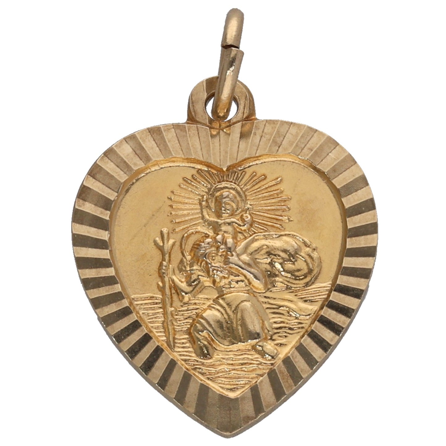 9ct Gold St Christopher Pendant