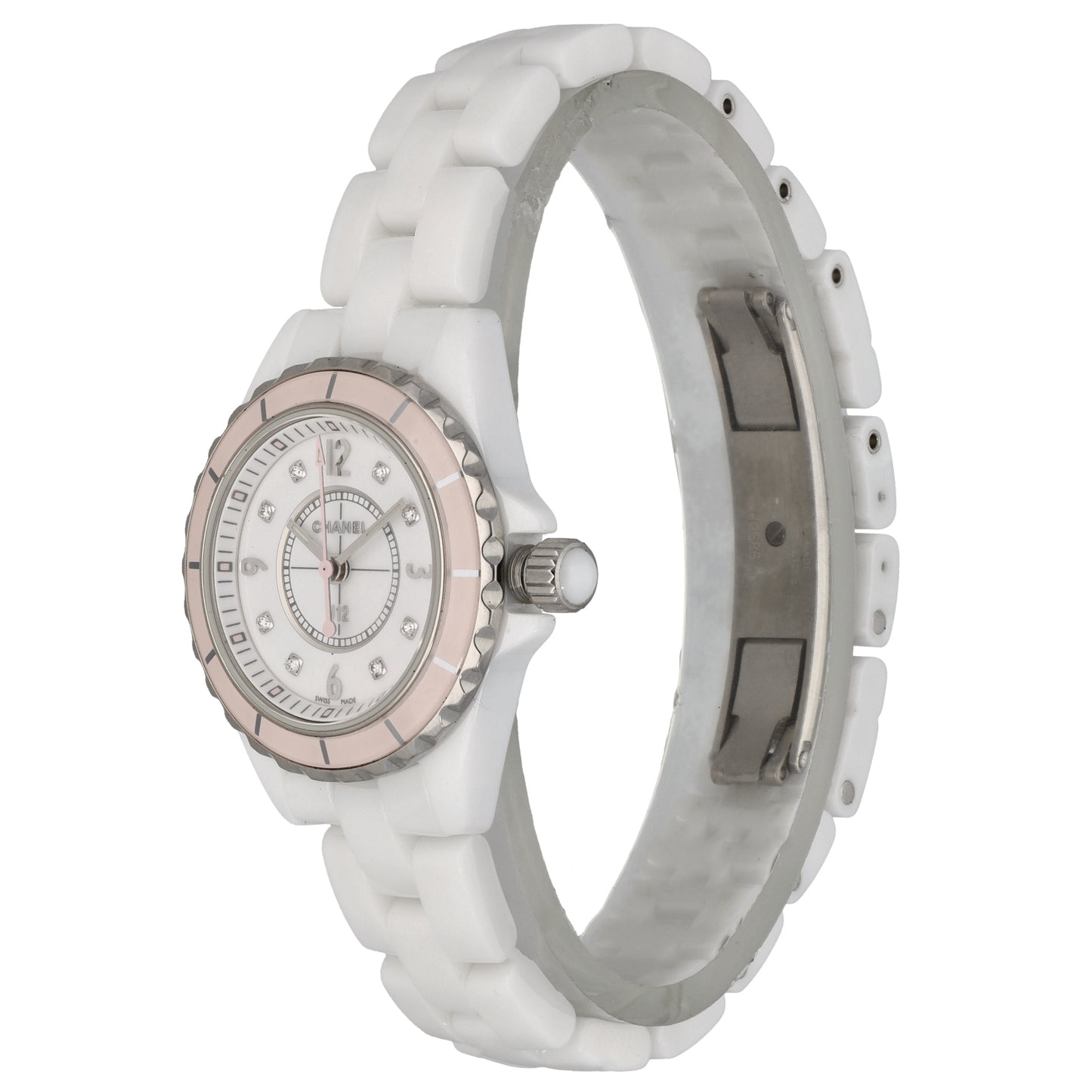 Chanel J12 Soft Rose H4467 33mm Ceramic Watch
