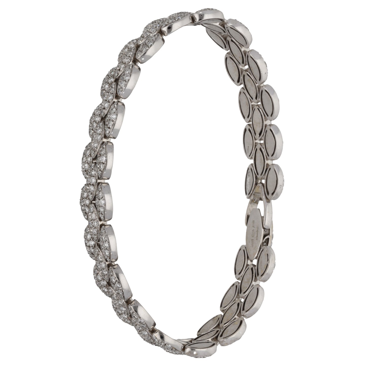 18ct White Gold 1.94ct Diamond Fancy Stone Set Bracelet