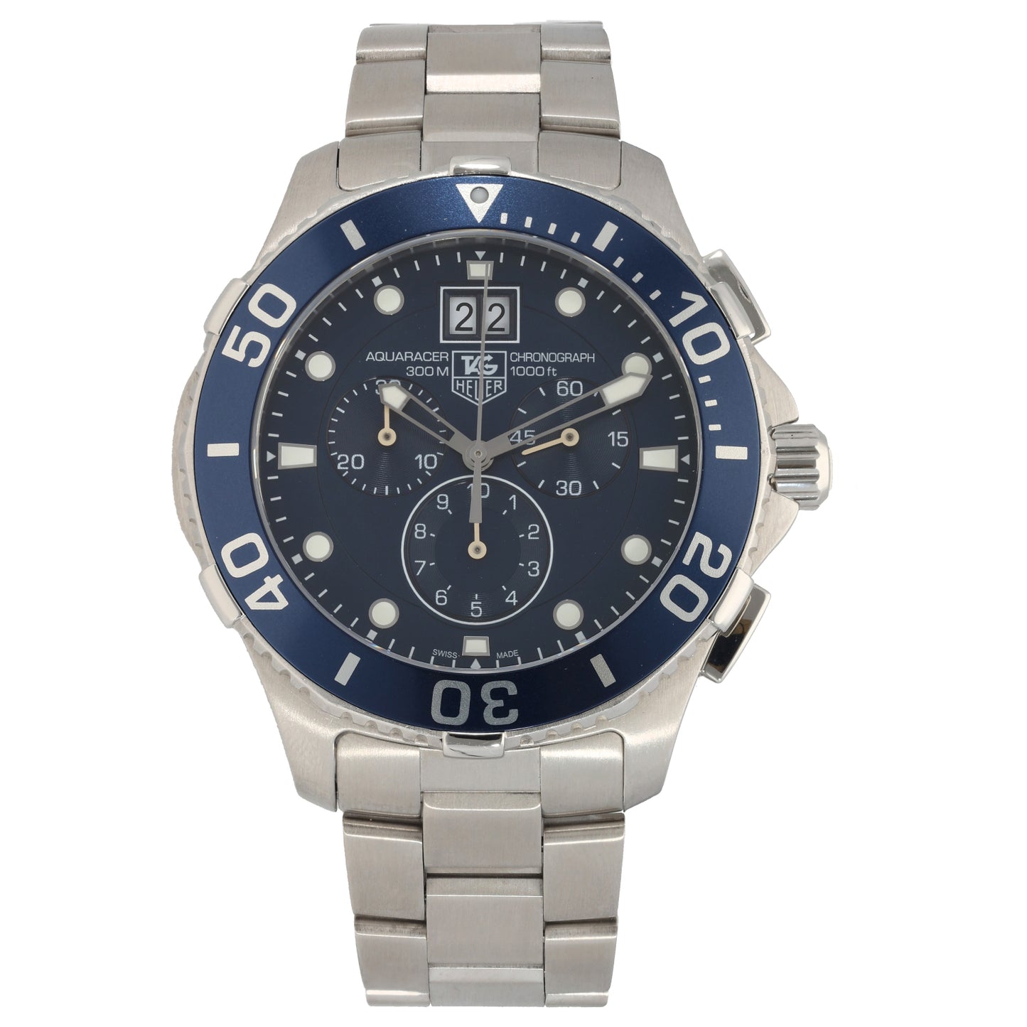 Chrono24 Tag Heuer Aquaracer Quarz 43mm Tag Heuer Aquaracer