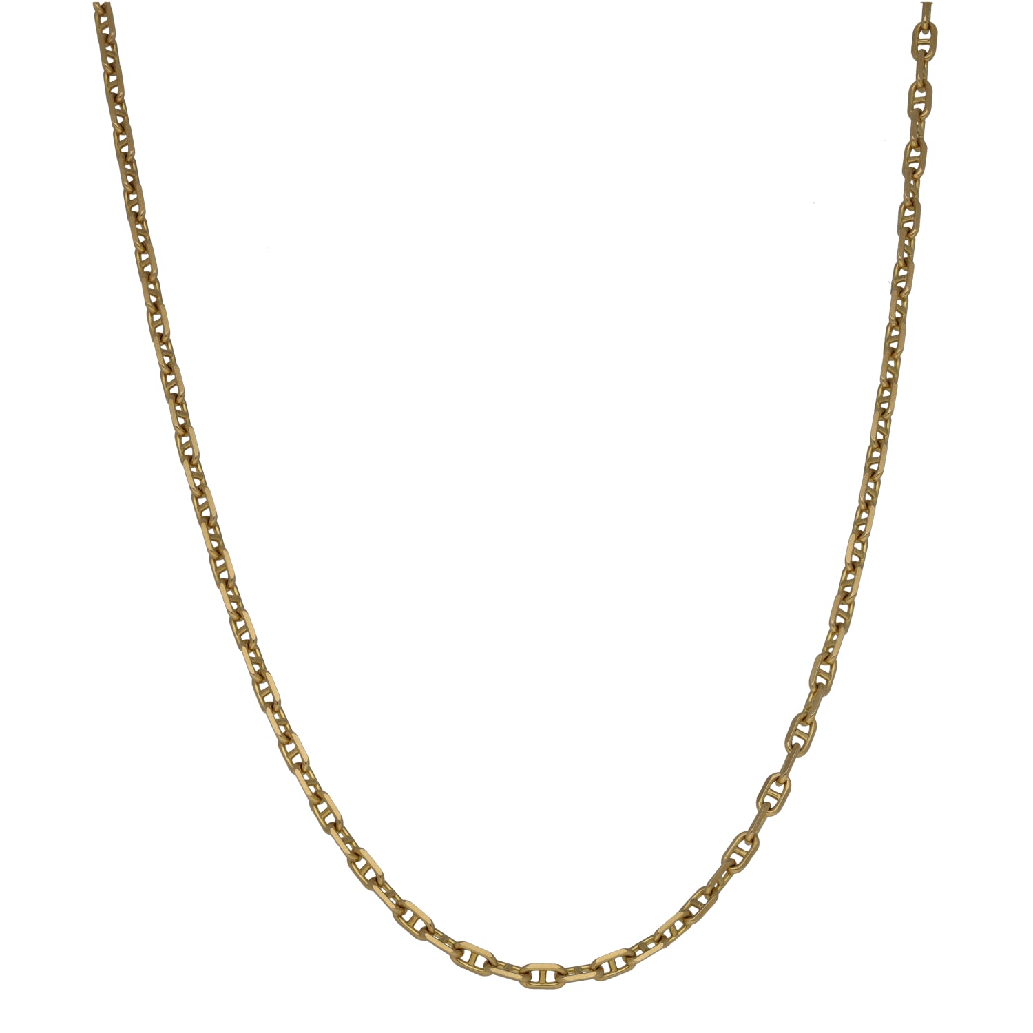 9ct gold fancy chain necklace with small linked links