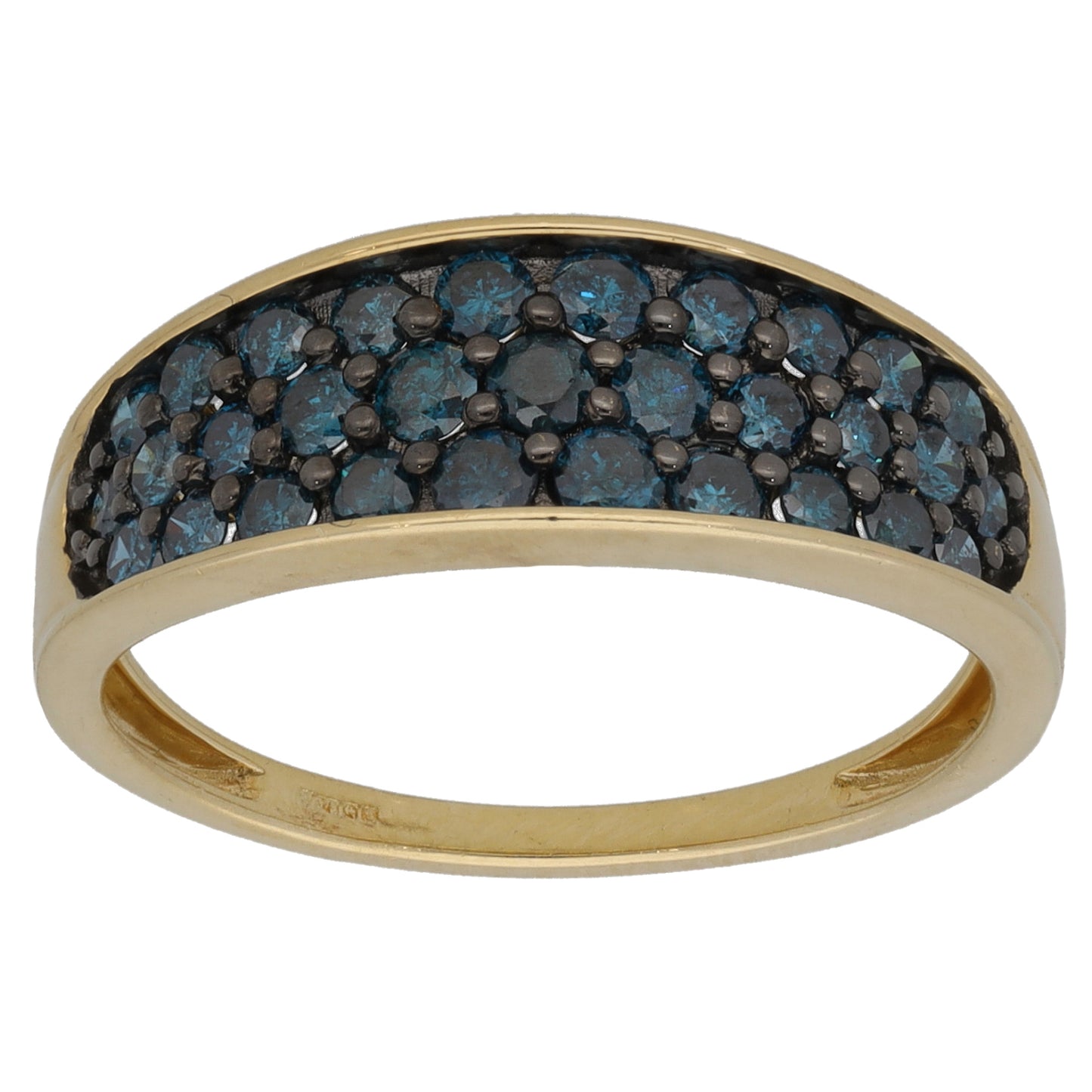 9ct Gold 0.62ct Diamond Dress/Cocktail Ring Size Q