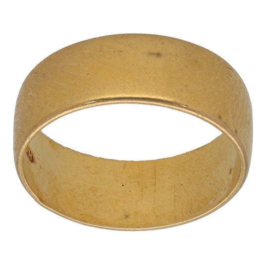 22ct Gold Plain Wedding Ring Size P