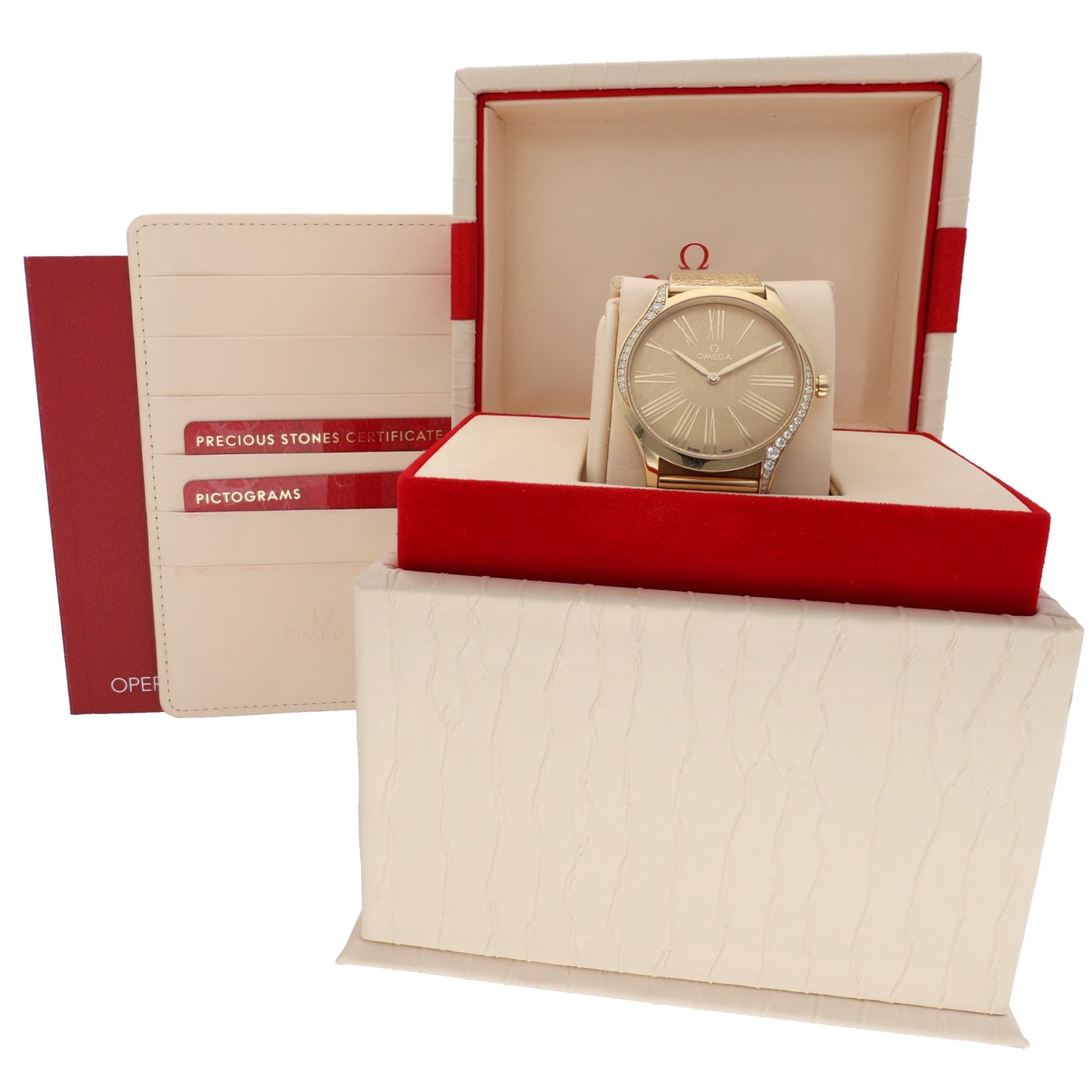 Omega De Ville Trésor 428.55.36.60.99.001 36mm Gold Watch (Ex-Display)