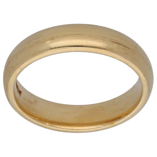 9ct Gold Plain Wedding Ring Size K