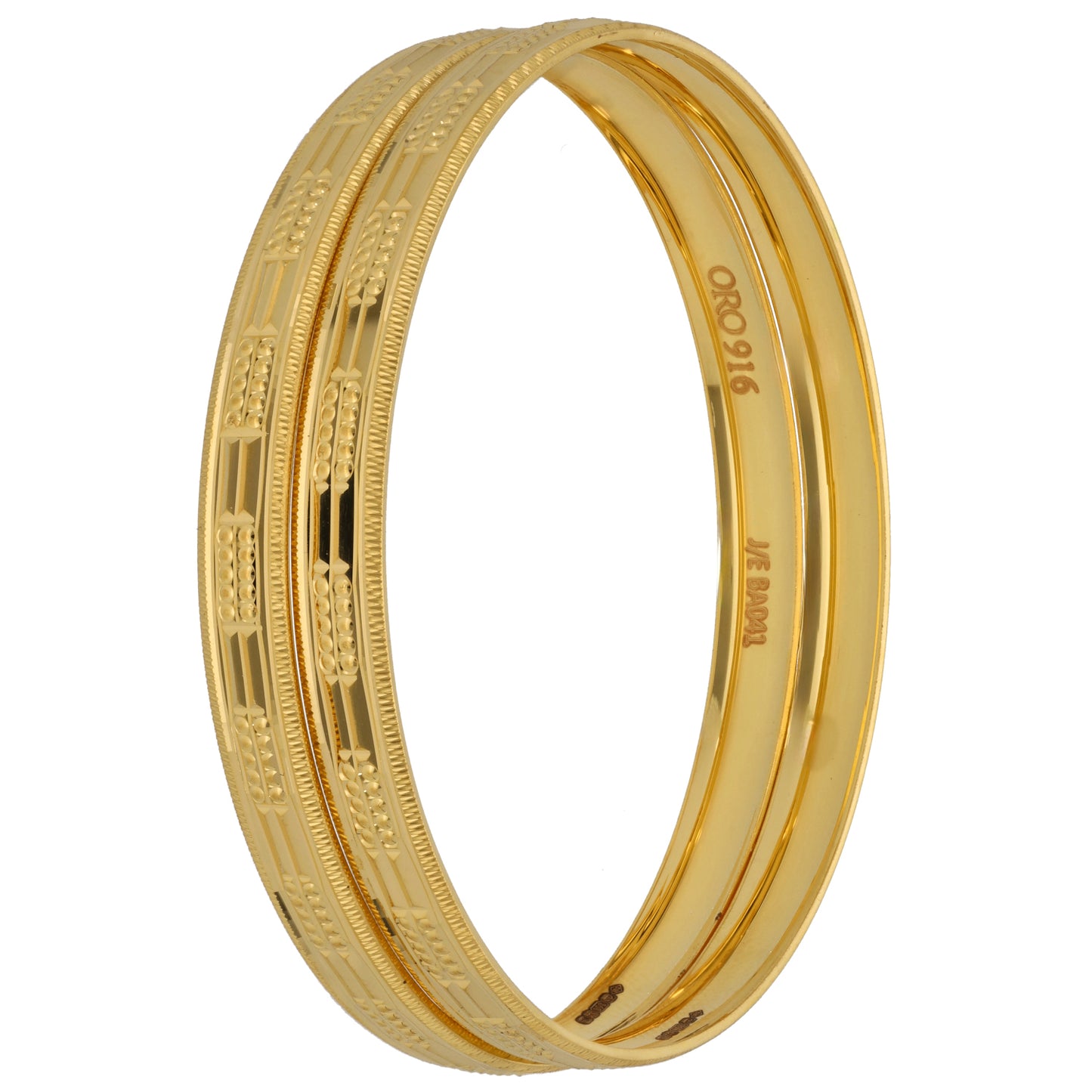 New 22ct Gold Set Of Bangles