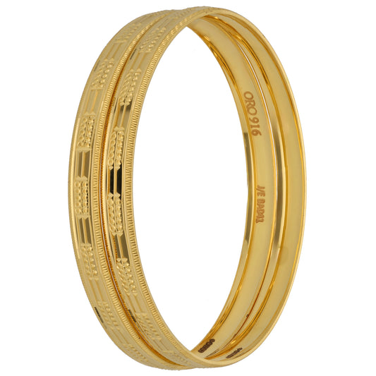 New 22ct Gold Set Of Bangles