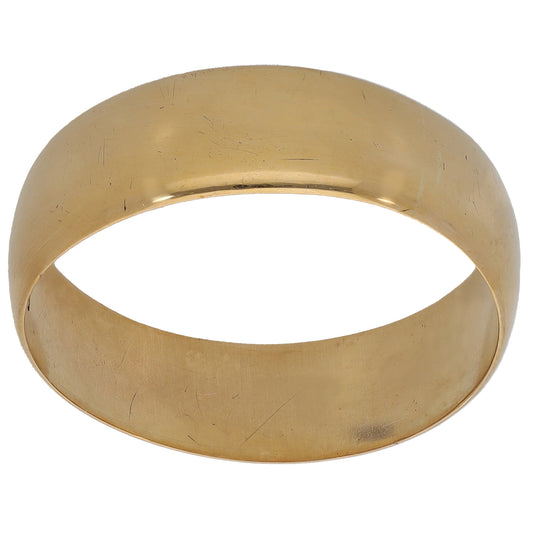 9ct Gold Plain Wedding Ring Size T